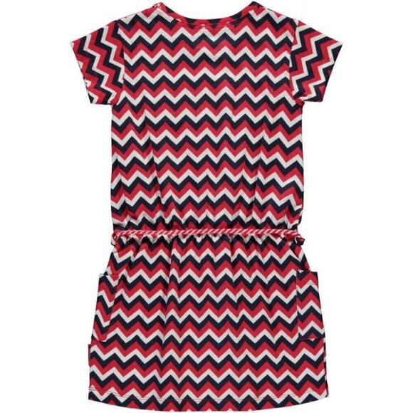 NWT Quapi zigzag print dress with drawstring - Picture 2 of 3